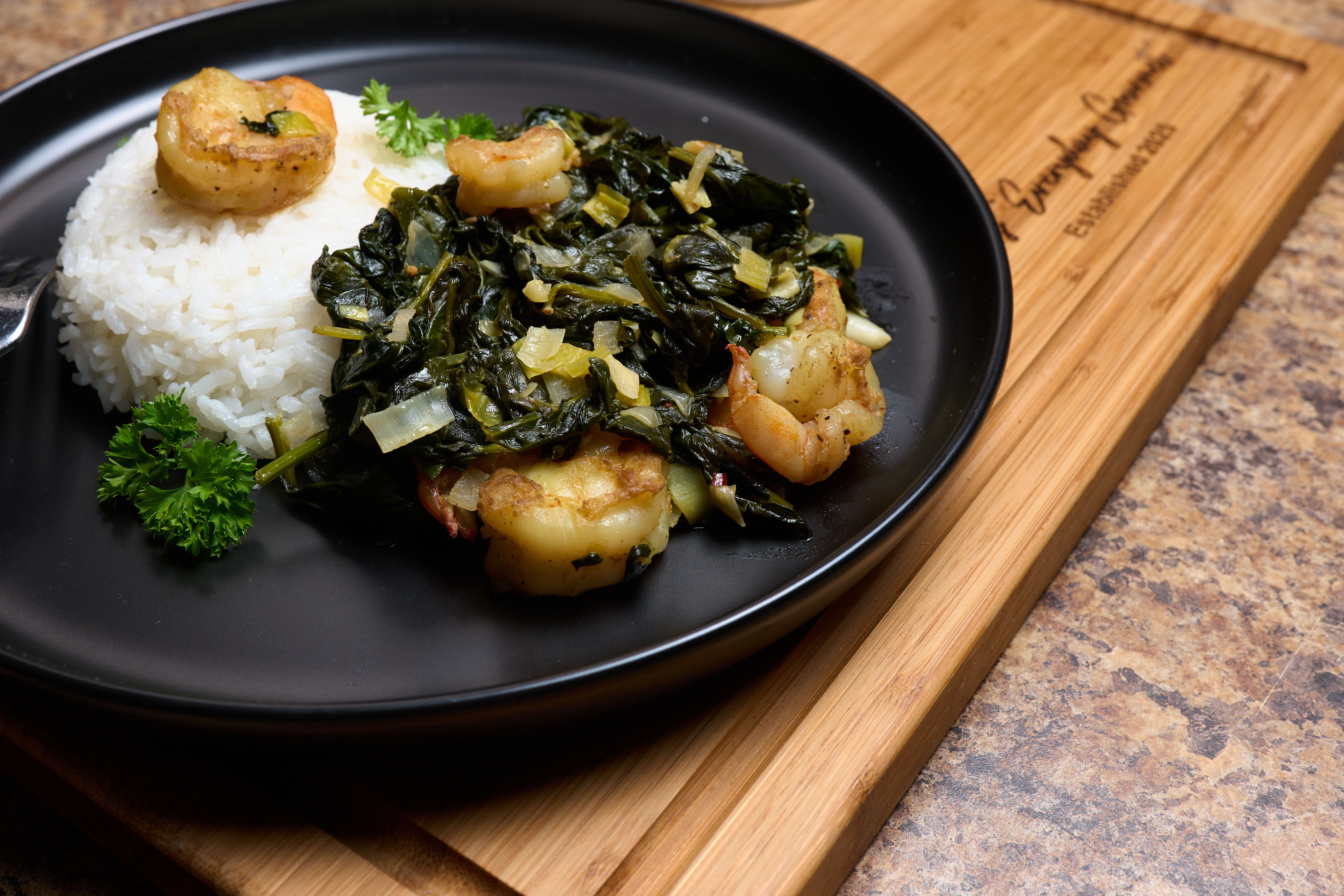 Shrimp & Spinach