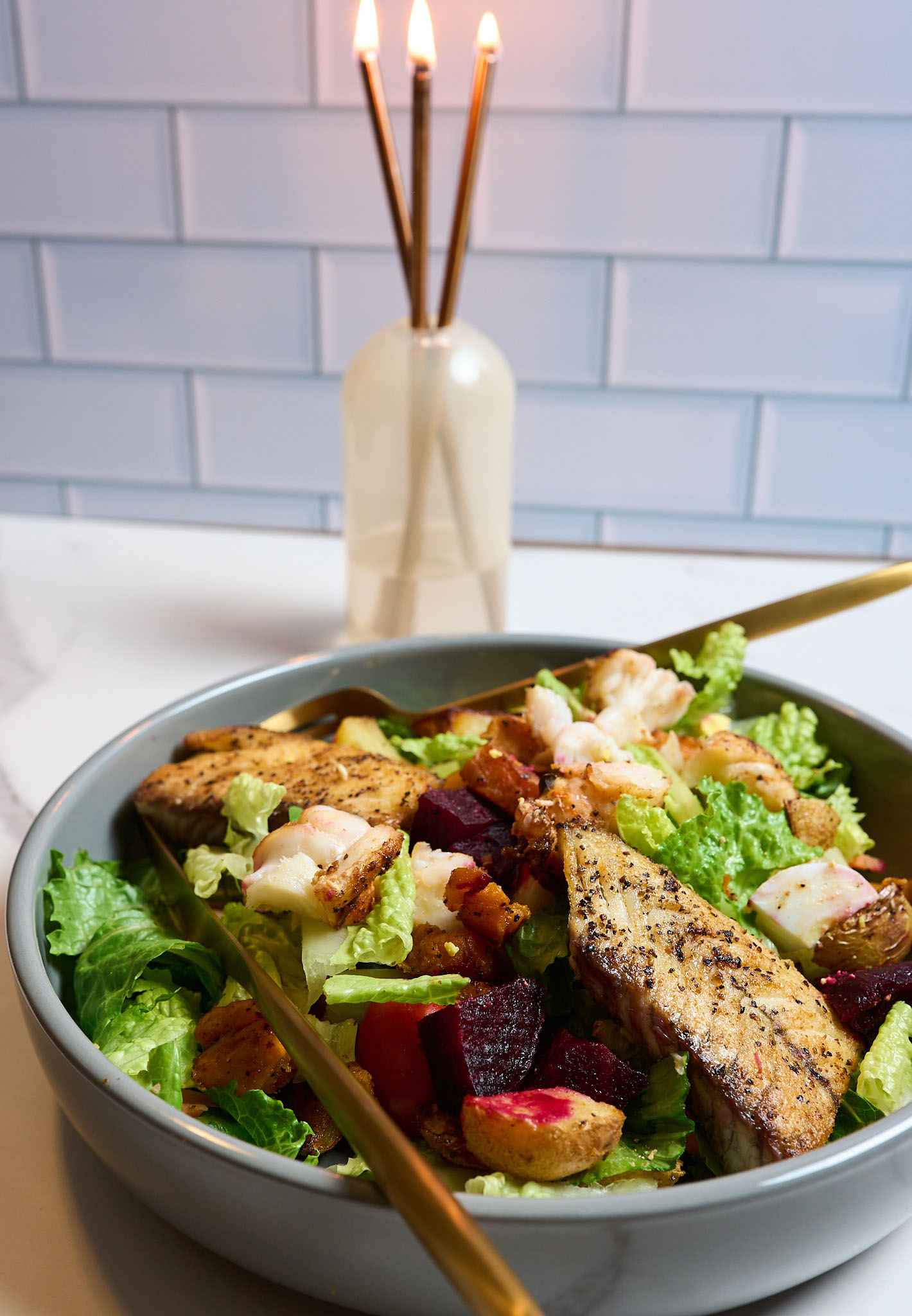 Salad with Barramundi