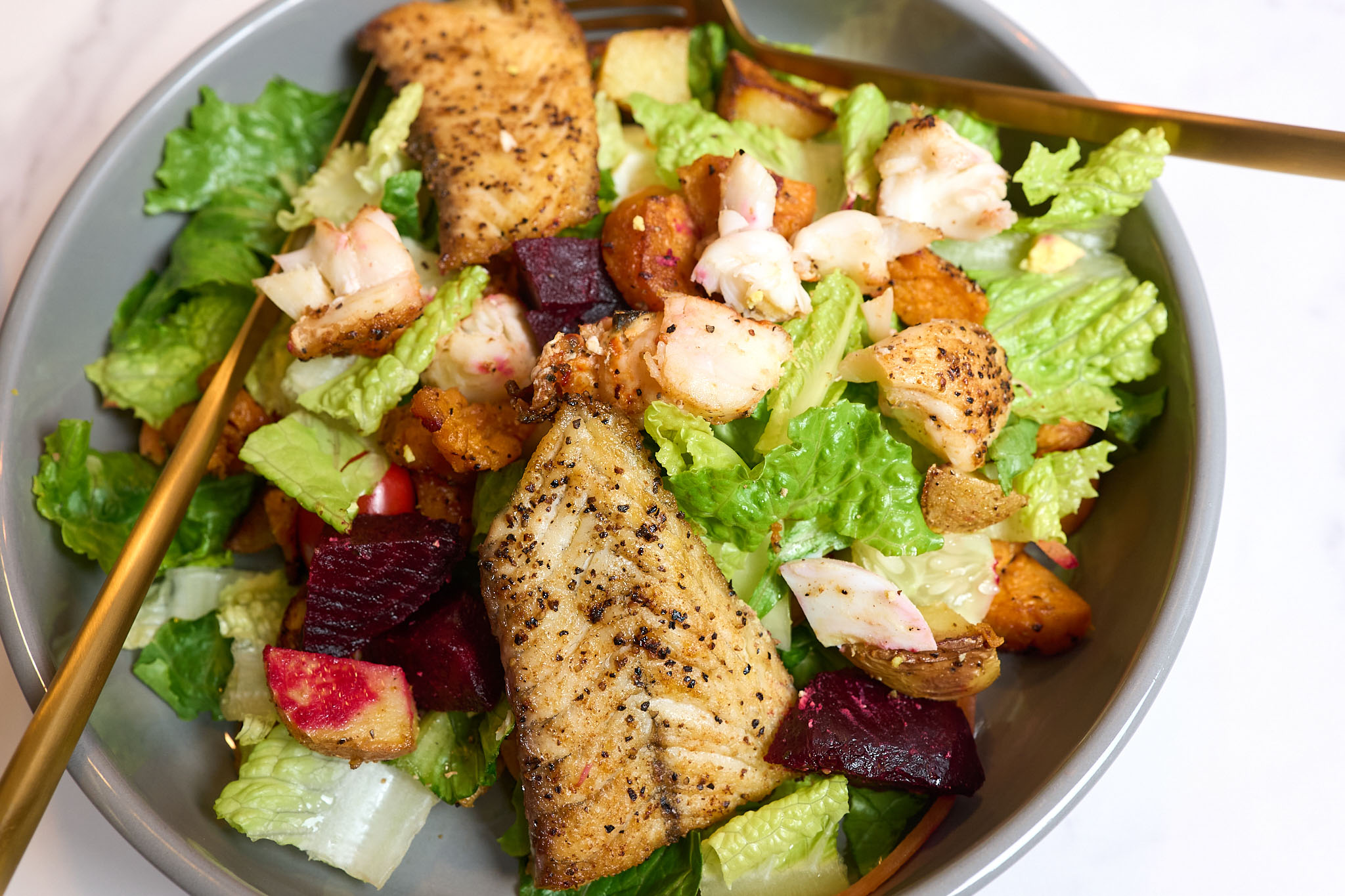 Salad with Barramundi